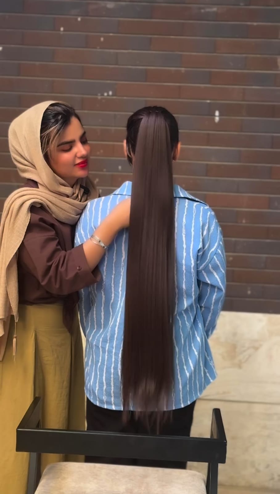 Long Hair Claw Clip Ponytail Elastic Band  Extension