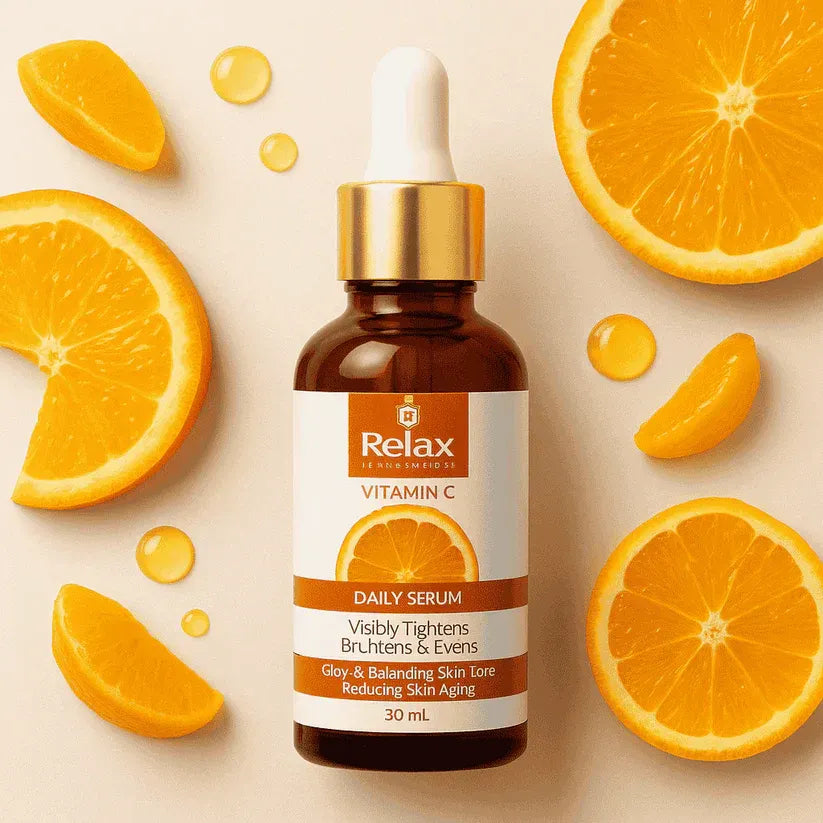 Relax UK Vitamin C Face Serum 30ml glow & balancing Skin Tone, Reducing Skin Aging